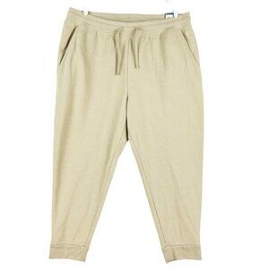 Tek Gear Men's Ultrasoft Fleece Beige Jogger Pants Big Tall Size 2XB Relaxed NWT